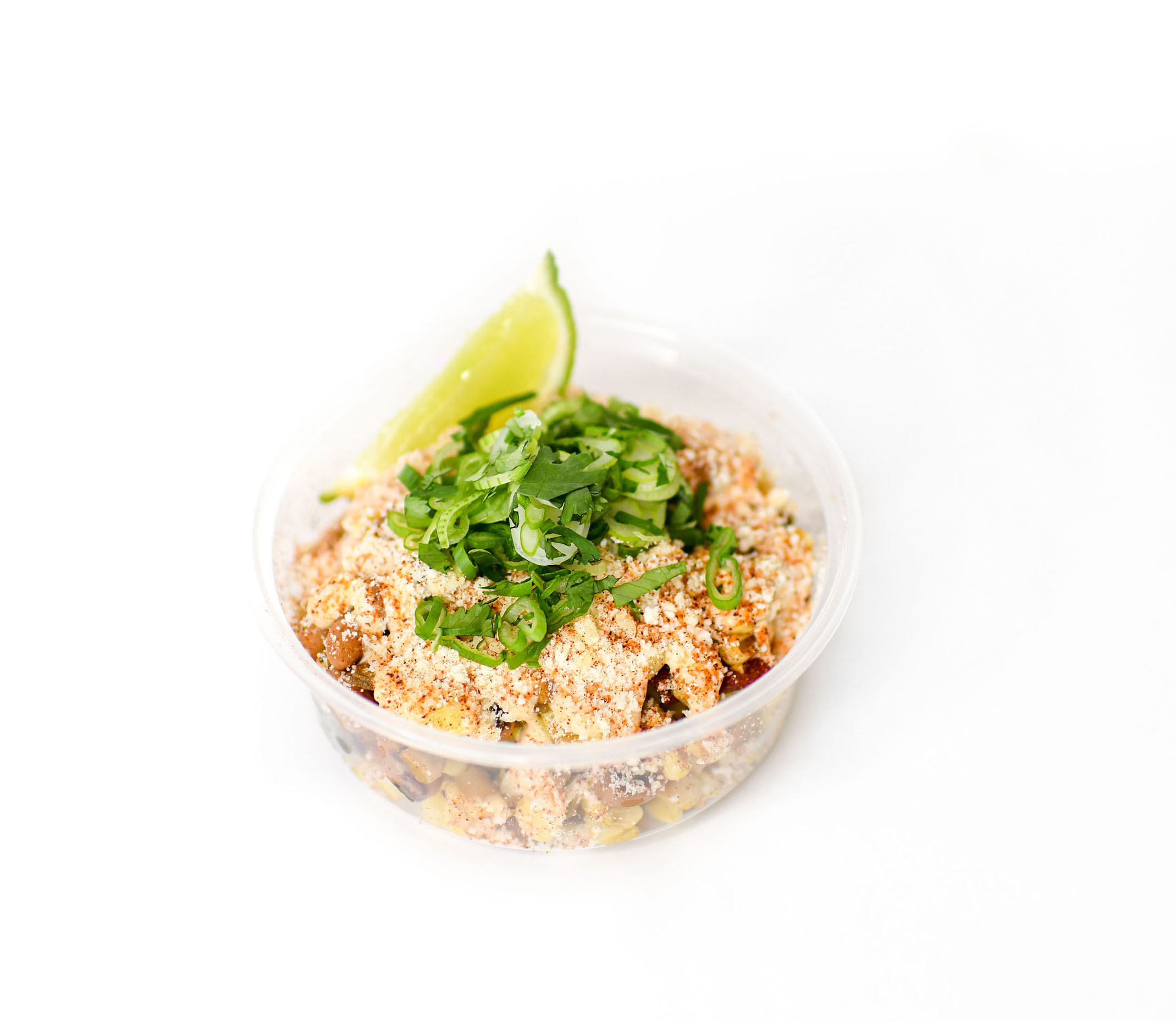 Pretty Bird Chicken Sample of our Tasty Mexican Street Corn Salad